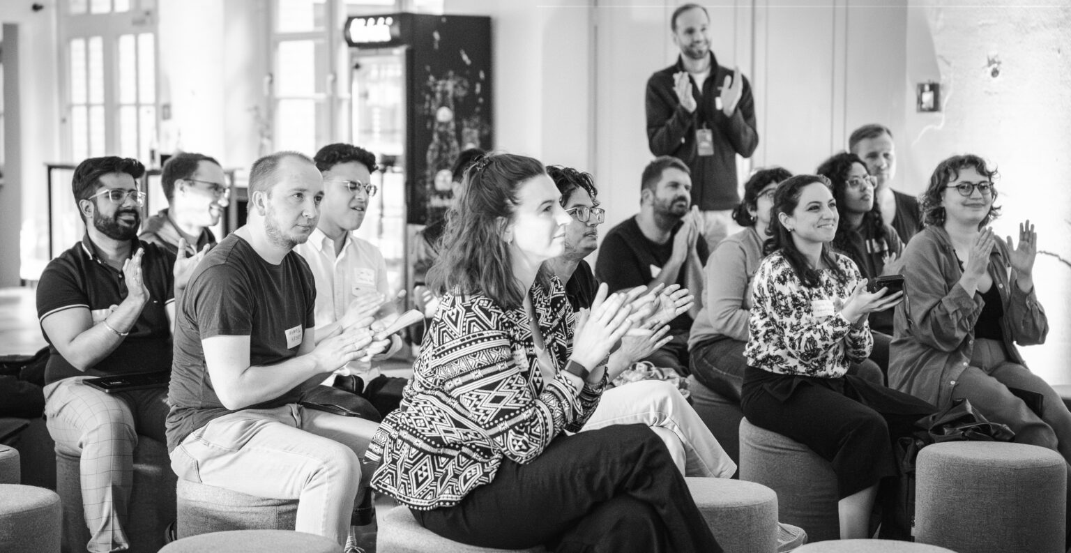 Participants at the Tabiya Tech Deep Dive “AI and ML for Employment/Labor Markets” held in Berlin, Germany. Photo by Santiago Tascón for Tabiya.